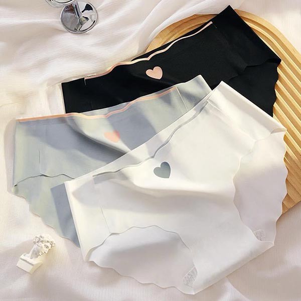 Love Sign Seamless mid-waist panties for women