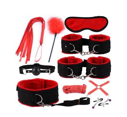 Bdsm Ball Mouth Gag with Leather Handcuffs Sm Kit Adult Sex Bondage for Couples