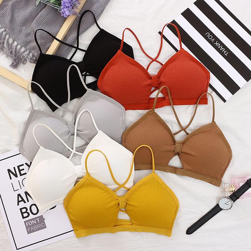 Front Binding Design Sports Bra